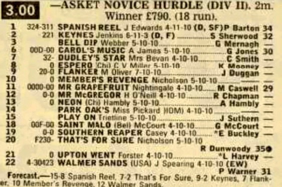 Warwick Askett Novices Hurdle (Division II)