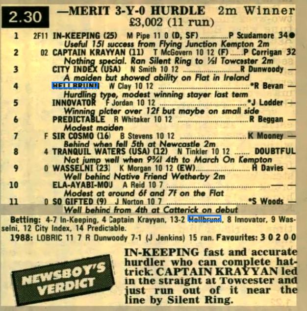 Merit Three Year Old Hurdle