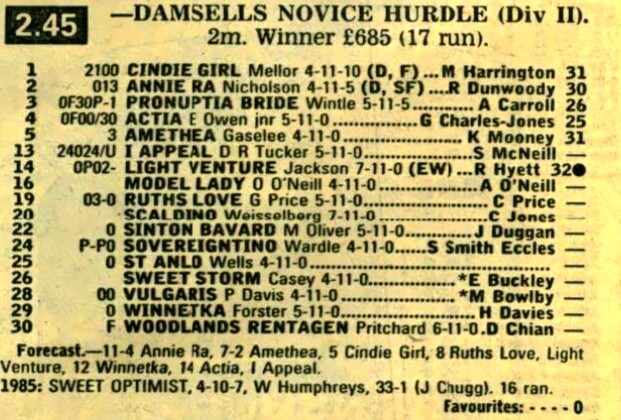 Hereford Damsells Novices Hurdle (F&M) (Division II)