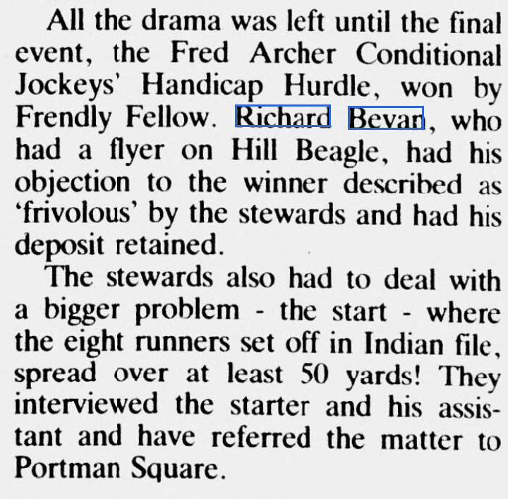 Fred Archer Conditional Jockeys Handicap Hurdle
