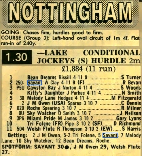 Lake Conditional Jockeys Selling Hurdle