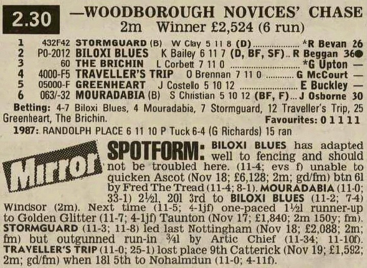 Woodborough Novices Chase